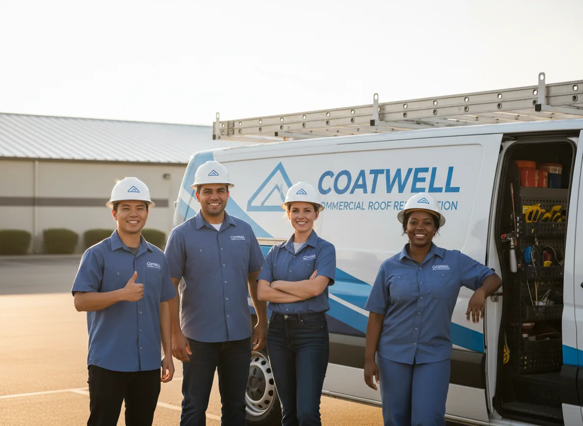 Commercial roof coating company in Rush Center, KS
